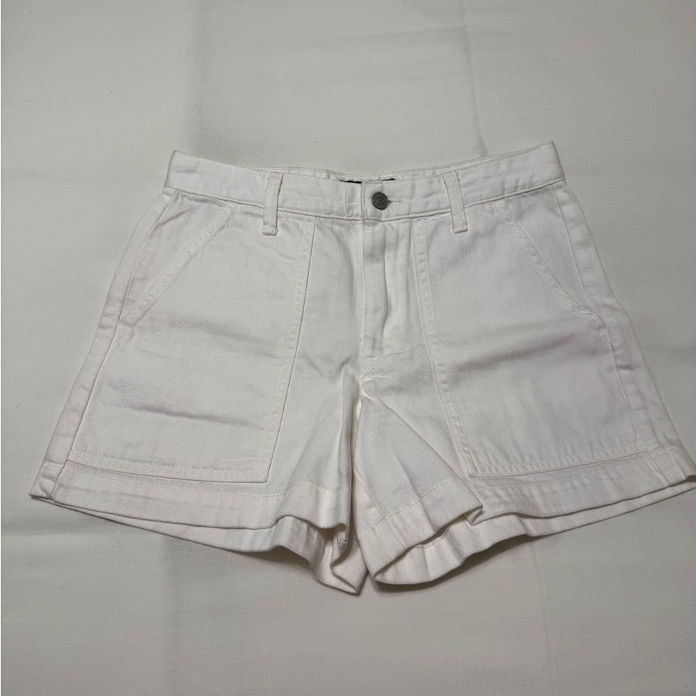 White Denim Shorts